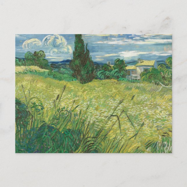 Vincent van Gogh - Green Field Postkarte (Vorderseite)