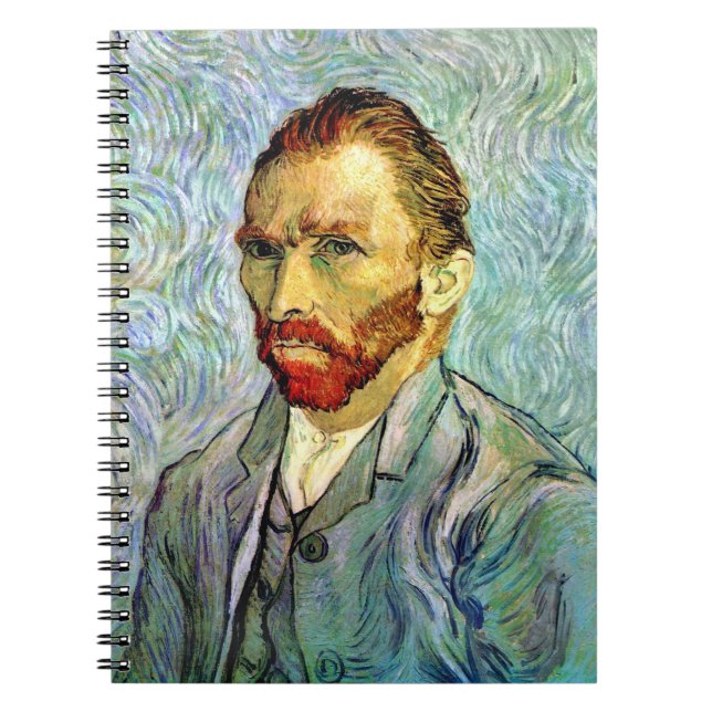 Vincent Van Gogh - Green Self-Portrait Fine Art Notizblock (Vorderseite)