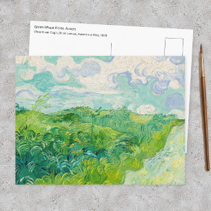 Vincent van Gogh - Green Wheat Field, Auvers Postkarte