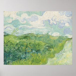Vincent van Gogh Green Wheat Fields, Auvers Poster