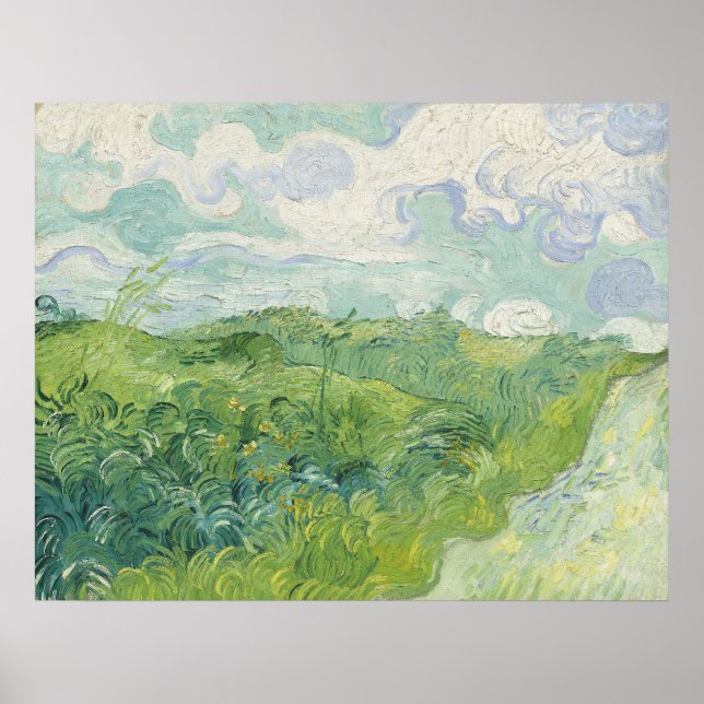 Vincent van Gogh Green Wheat Fields, Auvers Poster (Vorne)