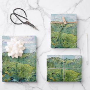 Vincent van Gogh Green Wheat Fields, Auvers Poster Geschenkpapier Set