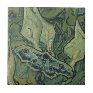 Vincent van Gogh - Großer Pfauenspinner Fliese