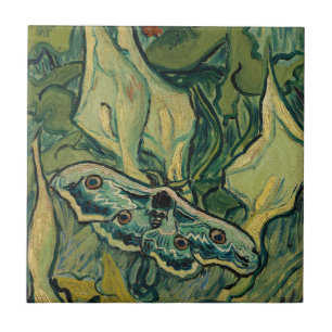 Vincent van Gogh - Großer Pfauenspinner Fliese