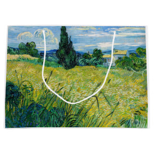 Vincent van Gogh - Grüne Weizenfelder mit Zypresse Große Geschenktüte