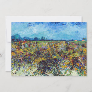 Vincent van Gogh - Grüner Weinberg Dankeskarte