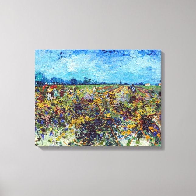 Vincent van Gogh - Grüner Weinberg Leinwanddruck (Vorderseite)