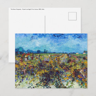 Vincent van Gogh - Grüner Weinberg Postkarte