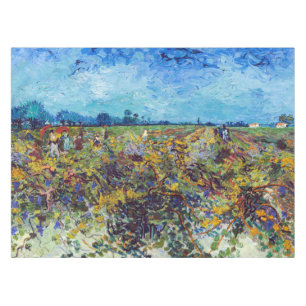 Vincent van Gogh - Grüner Weinberg Tischdecke