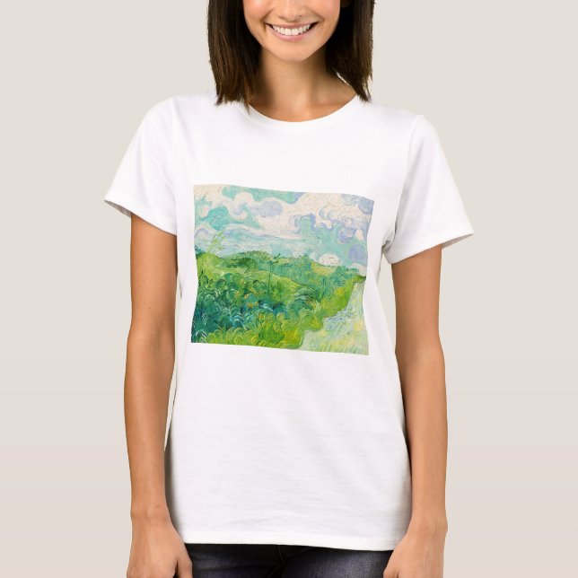 Vincent van Gogh - Grünes Weizenfeld, Auvers T-Shirt (Vorderseite)
