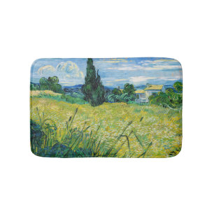 Vincent van Gogh - Grünes Weizenfeld mit Cypress Badematte
