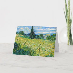 Vincent van Gogh - Grünes Weizenfeld mit Cypress Karte