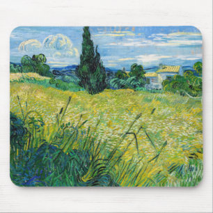 Vincent van Gogh - Grünes Weizenfeld mit Cypress Mousepad