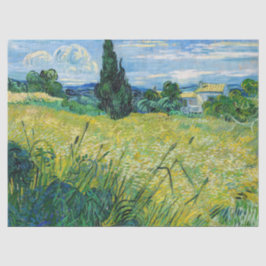 Vincent van Gogh - Grünes Weizenfeld mit Cypress Seidenpapier