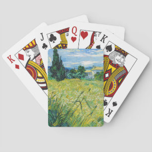 Vincent van Gogh - Grünes Weizenfeld mit Cypress Spielkarten