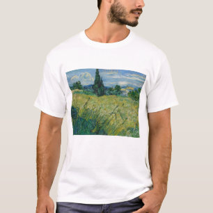 Vincent Van Gogh, Grünes Weizenfeld mit Cypress T-Shirt