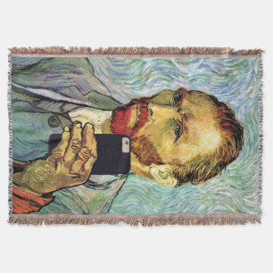 Vincent Van Gogh Handy Selfie Selbstportrait Decke