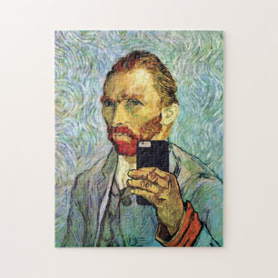 Vincent Van Gogh Handyselfie-Selbstporträt Puzzle