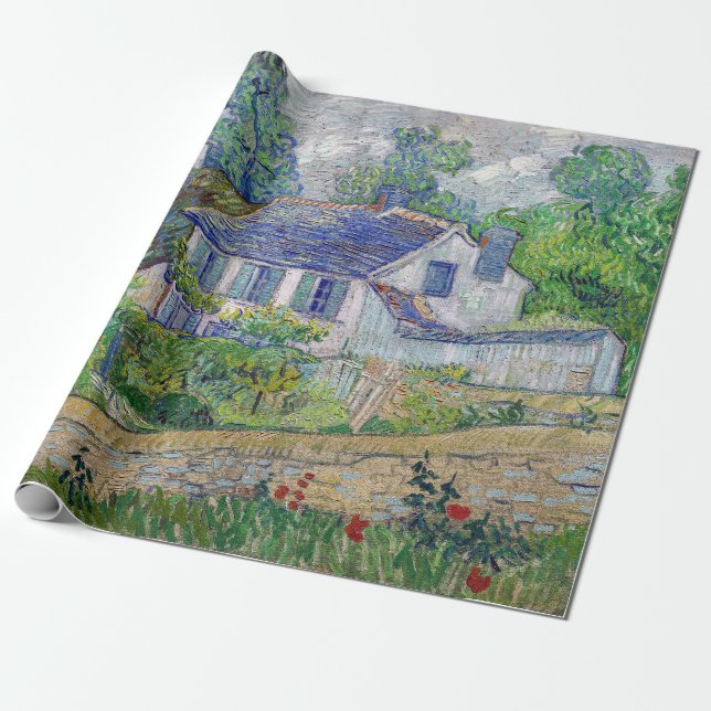 Vincent van Gogh - Häuser in Auvers Geschenkpapier (Ungerollt)