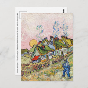 Vincent van Gogh - Häuser und Abbildung Postkarte