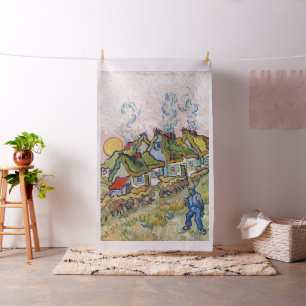 Vincent van Gogh - Häuser und Abbildung Stoff