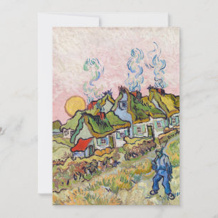 Vincent van Gogh - Häuser und Figur Einladung