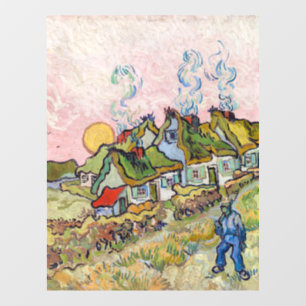 Vincent van Gogh - Häuser und Figur Fensteraufkleber