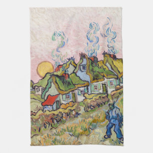 Vincent van Gogh - Häuser und Figur Geschirrtuch