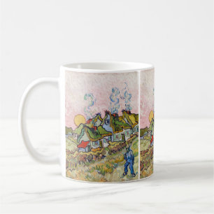 Vincent van Gogh - Häuser und Figur Kaffeetasse