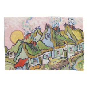 Vincent van Gogh - Häuser und Figur Kissenbezug