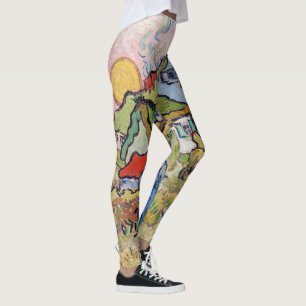Vincent van Gogh - Häuser und Figur Leggings