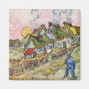 Vincent van Gogh - Häuser und Figur Magnet