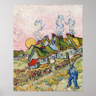 Vincent van Gogh - Häuser und Figur Poster