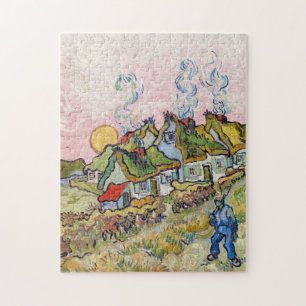 Vincent van Gogh - Häuser und Figur Puzzle