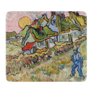 Vincent van Gogh - Häuser und Figur Schneidebrett