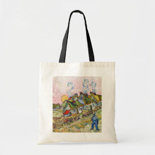 Vincent van Gogh - Häuser und Figur Tragetasche