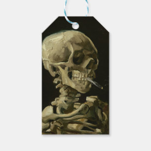 Vincent Van Gogh Head of A Skeleton mit Zigarette Geschenkanhänger