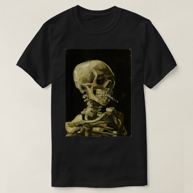 Vincent van Gogh Head of a Skeleton with a Burning T-Shirt (Design vorne)