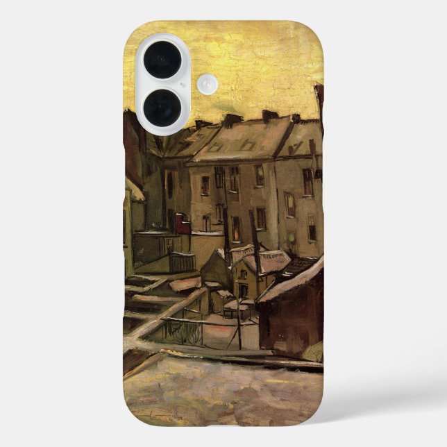 Vincent van Gogh, Hinterhof der alten Häuser, Antw Case-Mate iPhone Hülle (Rückseite)