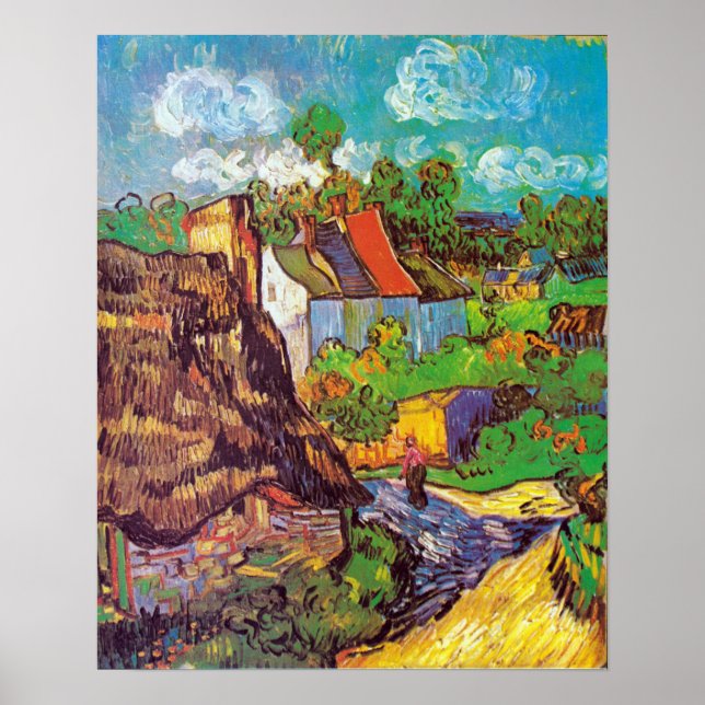 Vincent van Gogh Houses at Auvers Poster (Vorne)