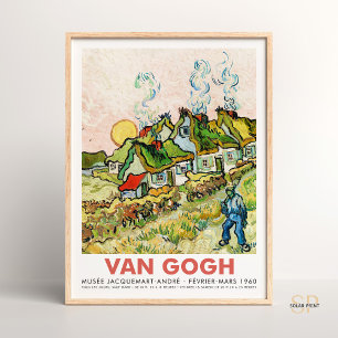 Vincent van Gogh Houses und Figure Art Print Retro Poster