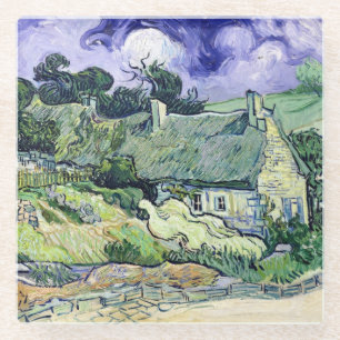 Vincent van Gogh Hütte in Cordeville Glasuntersetzer