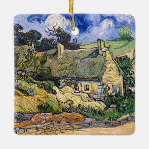 Vincent Van Gogh - Hütten in Cordeville Keramikornament