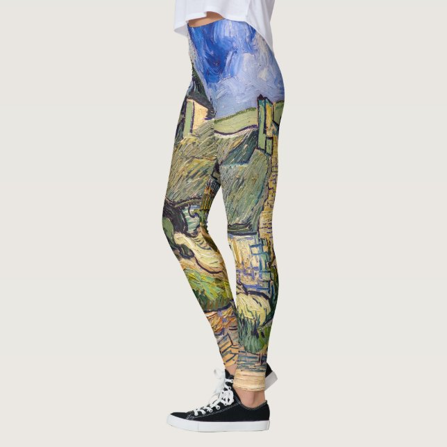 Vincent Van Gogh - Hütten in Cordeville Leggings (Links)