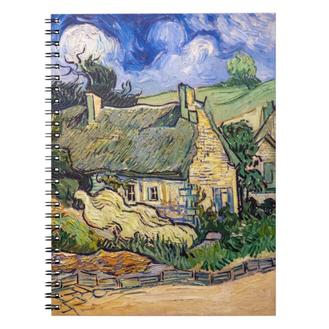 Vincent Van Gogh - Hütten in Cordeville Notizblock (Vorderseite)