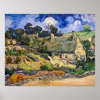 Vincent Van Gogh - Hütten in Cordeville Poster