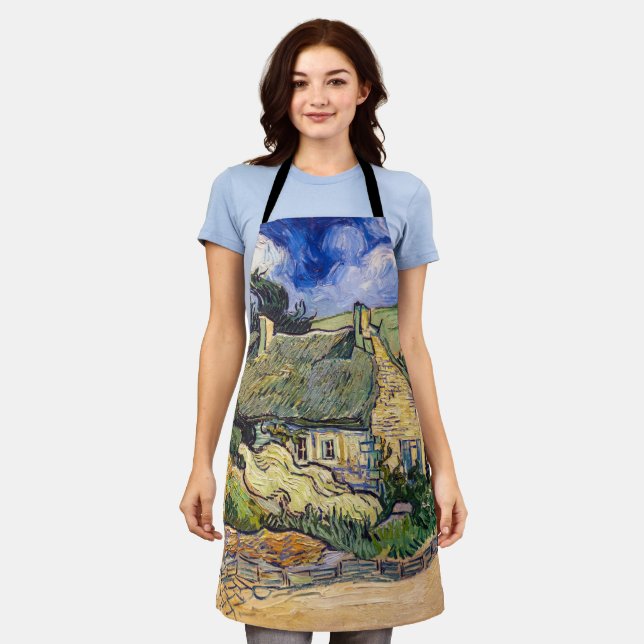 Vincent Van Gogh - Hütten in Cordeville Schürze (Getragen)