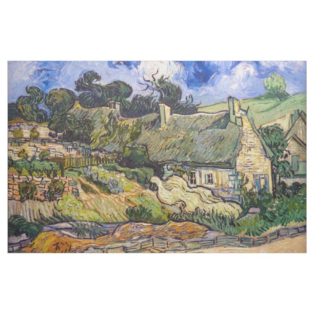 Vincent Van Gogh - Hütten in Cordeville Stoff (Yard (91,4 cm))