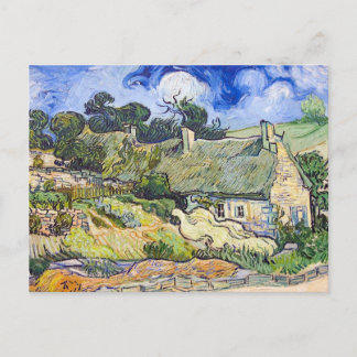 Vincent Van Gogh - Hütten mit Strohdächern Postkarte