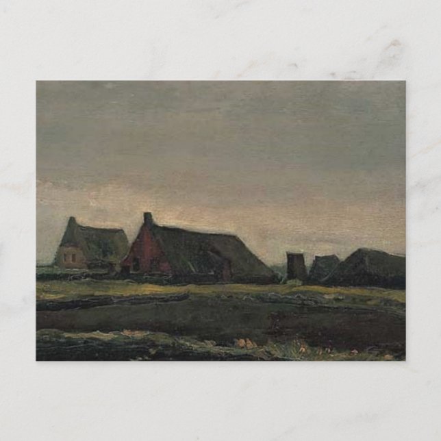 vincent van gogh - hutten postkarte (Vorderseite)